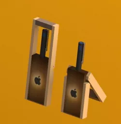 pen stand(apple logo)