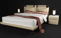 Poltrona Frau Times bed 3D model