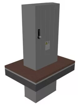 Power cable distribution rack
