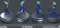 Ratchet and Clank X armor Low-poly  3D model