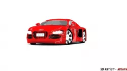 Realistic Audi r8 car model  3D model