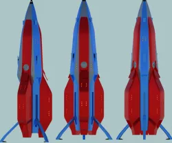 Rocket Trident Type 1 3D model
