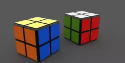 rubiks cube 2x2 3D model