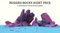 Rugged Rocks Asset Pack 3D model