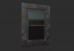 rusty window 3D model