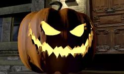 Scary Carved Pumpkin 3D model