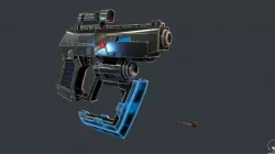 Sci-Fi Eagle Gun Low-poly  3D model