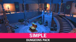 Simple Dungeons - Cartoon Assets Low-poly  3D model