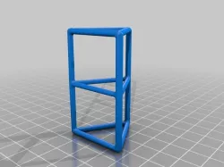 Simple Wire Frame Triangular Prism