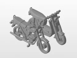 Simson S50 and SR50 for 3D Printing 3D model
