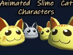 Slime Cat Low-poly  3D model