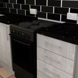 Small Kitchen space 3D model