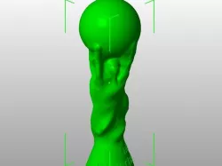 Soccer World Cup Trophy with text