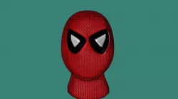 Spider Man Head Low-poly  3D model