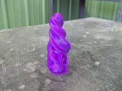 'Spiral wonton' glass piece scanned with 123D Catch