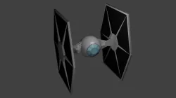 Star Wars Tie fighter model Low-poly  3D model
