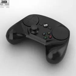 Steam Controller 3D model