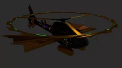 Steampunk Helicopter 3D model