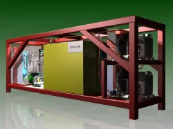 Steel structure with the chiller