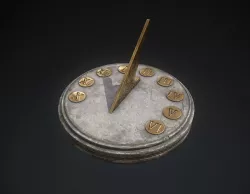 Sundial Low-poly  3D model