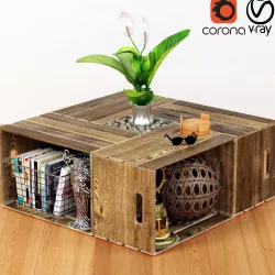 table from drawels 3D model