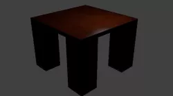 Table Low-poly  3D model