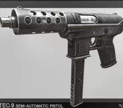 TEC-9 semi-automatic pistol 3D model