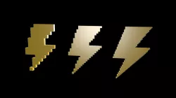 Thunder symbols voxel 3D model
