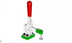 Toggle Clamp Destaco 207-s with Carriage Bolt & Block