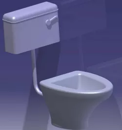 Toilet seat (bathroom commode)