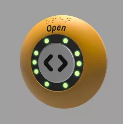 Train door push button 