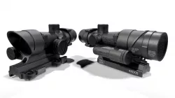 Trijicon ACOG TA02 LED 4x Rifle Scope Low-poly  3D model