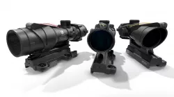 Trijicon ACOG TA31 Fiber Optic 4x Rifle Scope Low-poly  3D model