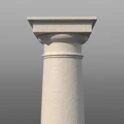 Tuscan Column Low-poly  3D model