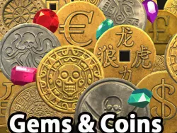 Ultimate Gems and Coins pack Low-poly  3D model