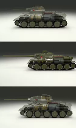 USSR Armor Pack with Interior and Engine Bay 3D model