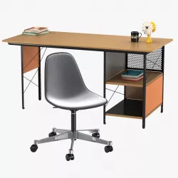 Vitra Eames plastic chair and edu desk unit 3D model