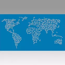 World map 3D model