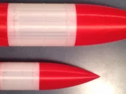2 inch Hollow Body Printed Projectile Bullet Rocket
