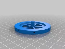 Balance wheel with holes for grub screws (speed tuning)
