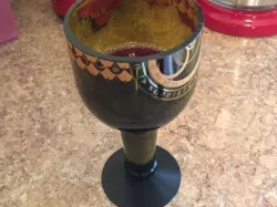 Cut Bottle Wine Glass