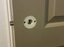 Door knob insert shims