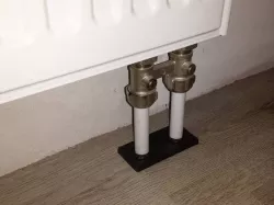 Double rosette for heating pipe / Doppelrosetten Heizungsrohr