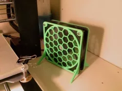 Fan guard with feet for 120mm fan.