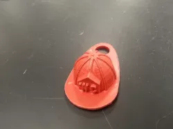 Fire Helmet Keychain