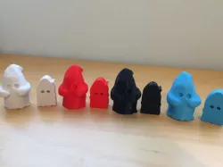 Flat Ghost Meeple from Ghostel by Tinkerbot Games