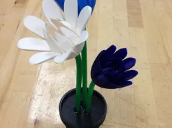 Flowers and Pot