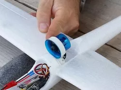 Folding EDF adapter for RC mini gliders (27mm EDF)