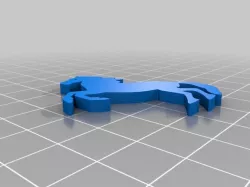 Horse keychain