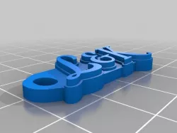 L&K Keychain Mervale Script